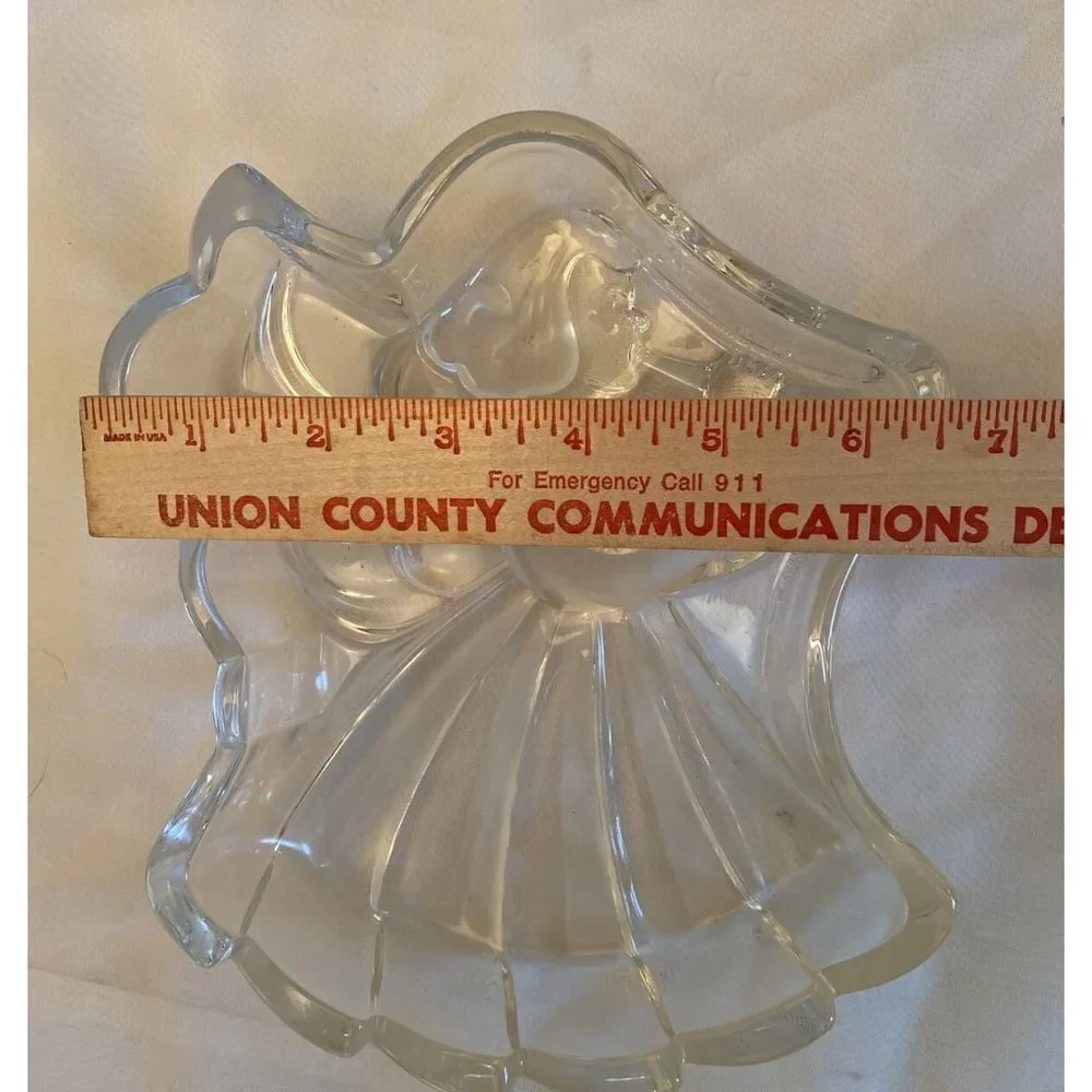 VTG 80s 90s Mikasa‎ Christmas Angel Trinket Candy Dish 7.5